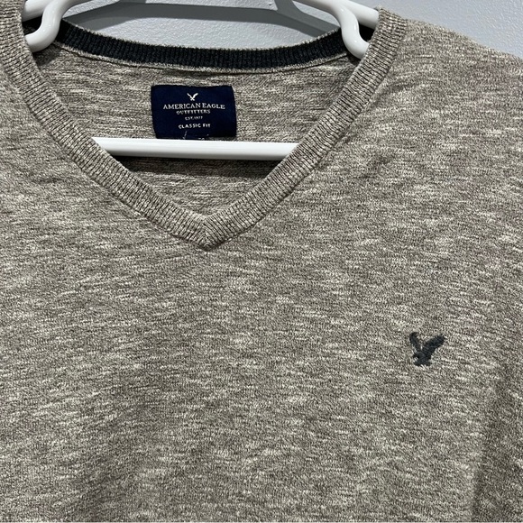 AMERICAN EAGLE Men v-neck gray sweater/size  XXL - Picture 7 of 8